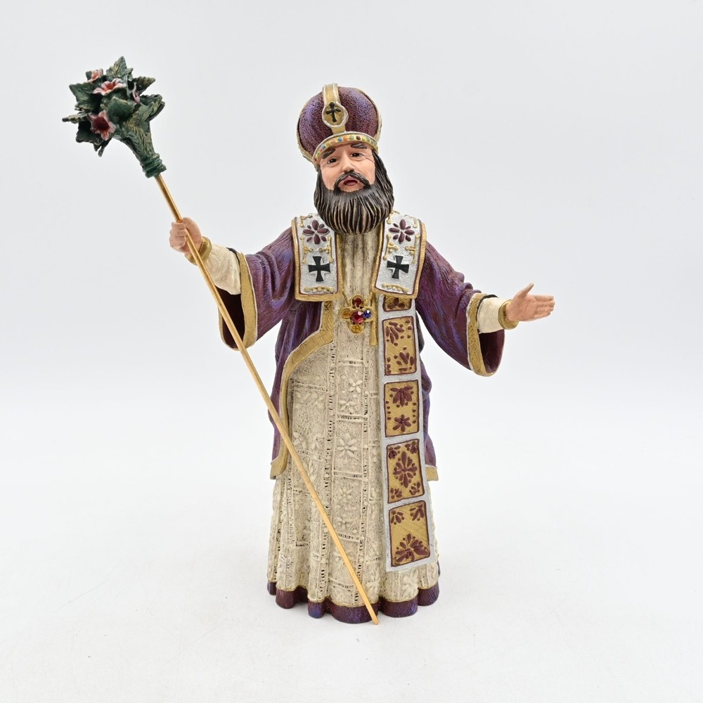 Duncan Royale History of Santa III St. Basil Figurine Vintage 1990 Damage